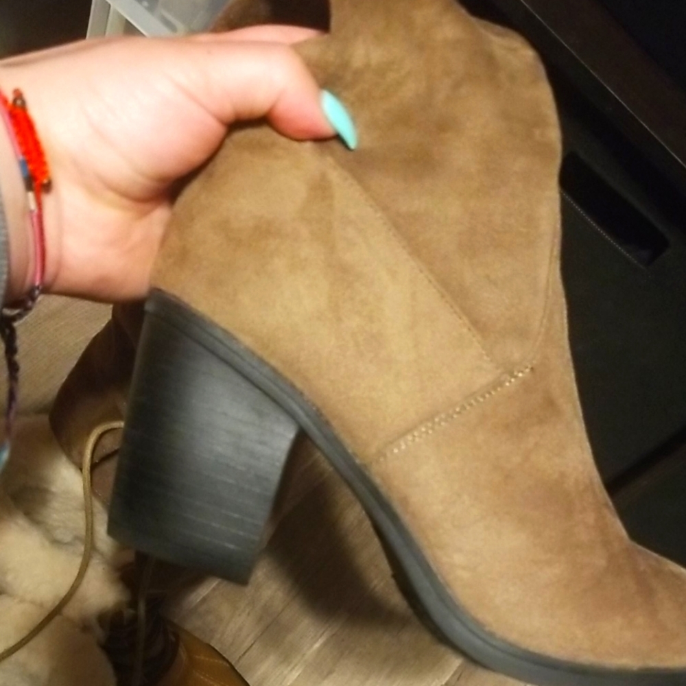 Thigh high lace boots